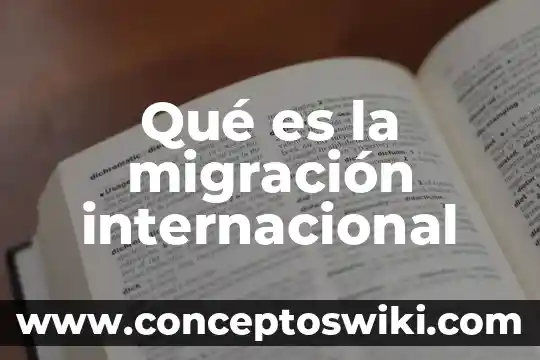 Que es una crisis financiera internacional 4 Qué es la migración internacional