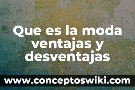 Que es el software libre ventajas y desventajas 8 Que es la moda ventajas y desventajas