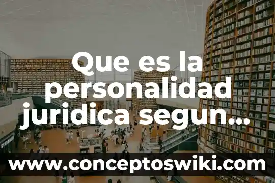 Que es personalidad en materia de amparo 6 Que es la personalidad juridica segun el codigo civil