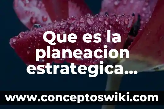 Que es la planeacion educacion inicial 3 Que es la planeacion estrategica administrativa