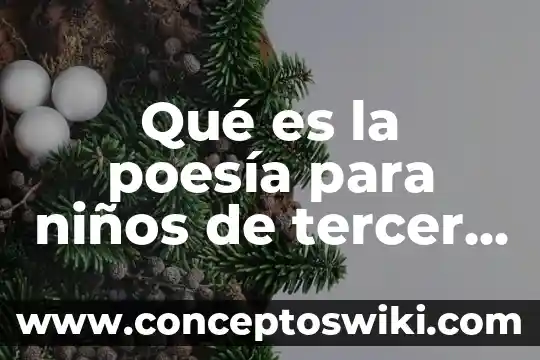 Que es el tercer relaciona en las contribuciones 5 Qué es la poesía para niños de tercer grado