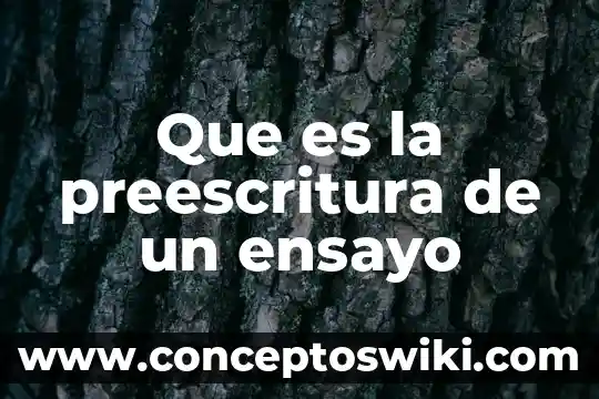 Que es un ensayo y los principales ensayistas 6 Que es la preescritura de un ensayo