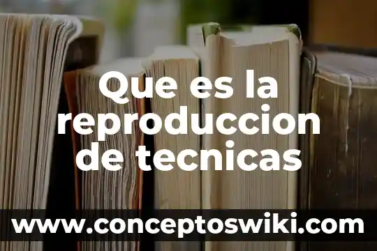 Que es la reproduccion electronica 4 Que es la reproduccion de tecnicas