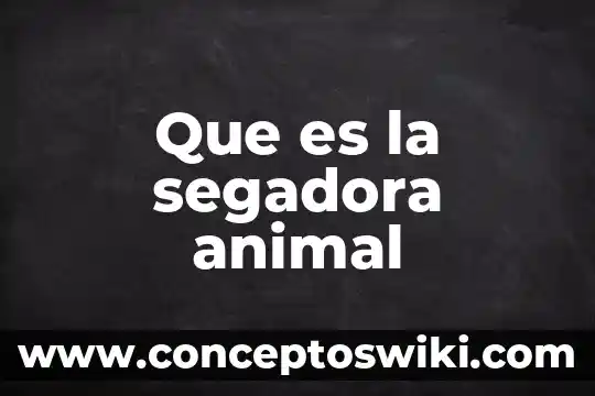 Que es carcasa de un animal 8 Que es la segadora animal