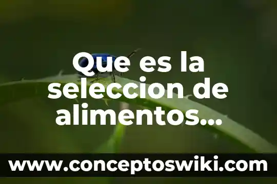 Qué es la presión osmótica en alimentos 8 Que es la seleccion de alimentos codex
