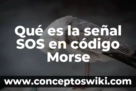 Que es codigo de maquina 7 Qué es la señal SOS en código Morse