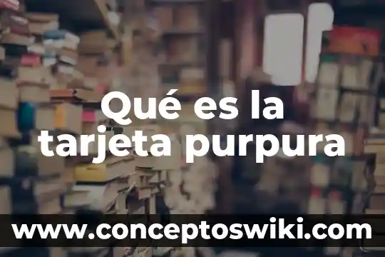 Que es una tarjeta de credito visa 8 Qué es la tarjeta purpura