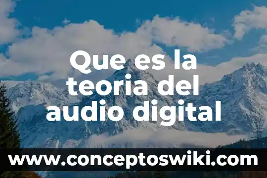Que es el líquido cefalorraquídeo instituto de salud 7 Que es la teoria del audio digital