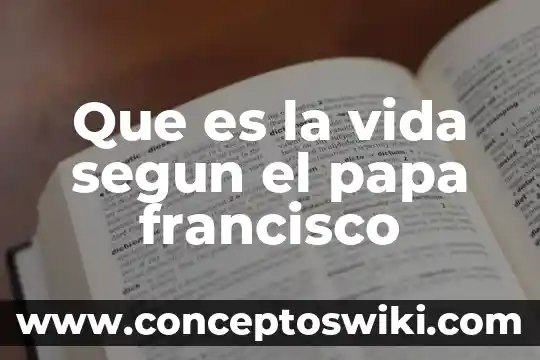 Papa que es ser biker 4 Que es la vida segun el papa francisco