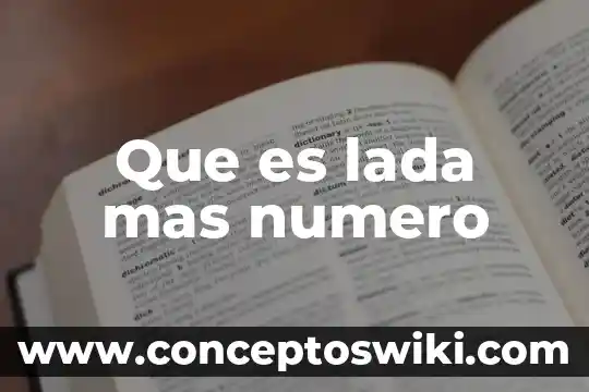 Qué es el número cas 8 Que es lada mas numero