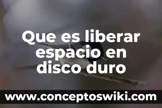 Que es espacio eucinica 5 Que es liberar espacio en disco duro