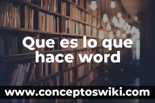 Qué es o qué significa el espacio interlineado en Word 5 Que es lo que hace word
