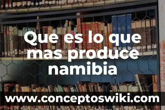 Que es mas billones o millones 4 Que es lo que mas produce namibia