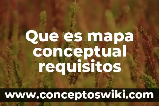 Que es un marco teorico o conceptual 7 Que es mapa conceptual requisitos