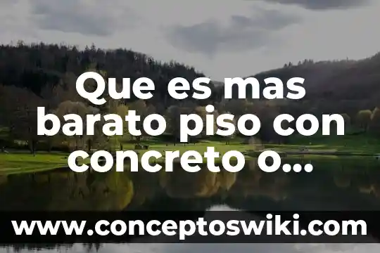 Qué es más viejo crepúsculo o heri pother 6 Que es mas barato piso con concreto o empedrado ahogado