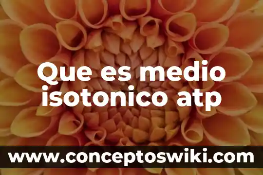 Que es el solvente recuperado medio y lento 3 Que es medio isotonico atp