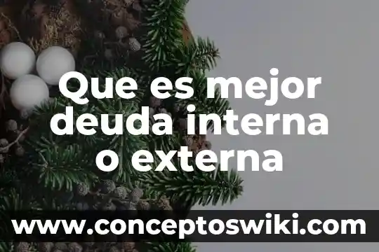 Que es consulta externa en salud 5 Que es mejor deuda interna o externa