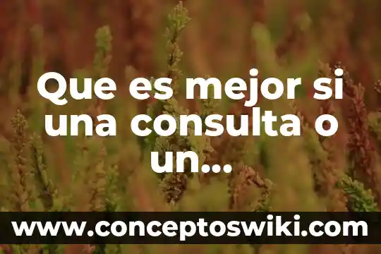 Que es una consulta en materia fiscal trackid sp-006 7 Que es mejor si una consulta o un procedimiento almacenado