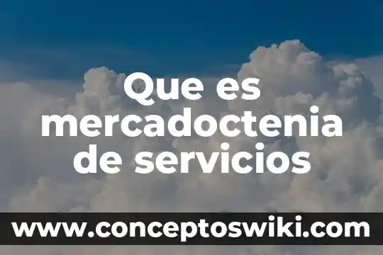 Que es el sector servicios en mexico 3 Que es mercadoctenia de servicios