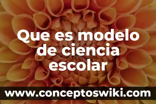 Que es ser policia escolar 8 Que es modelo de ciencia escolar