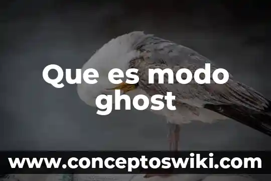 Que es e modo de desarrollo 3 Que es modo ghost