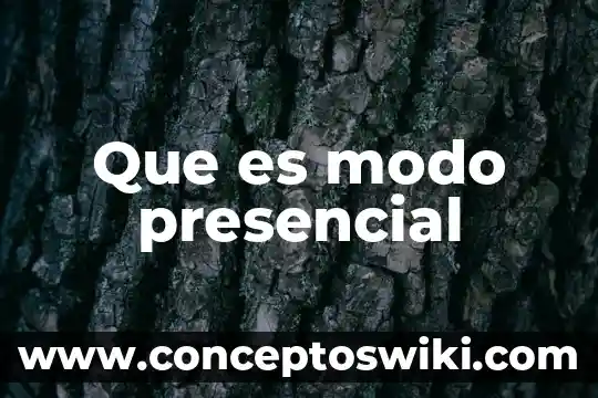 Que es modo ghost 7 Que es modo presencial