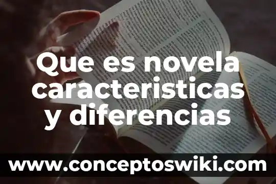 Que es la novela definicion extensa 7 Que es novela caracteristicas y diferencias