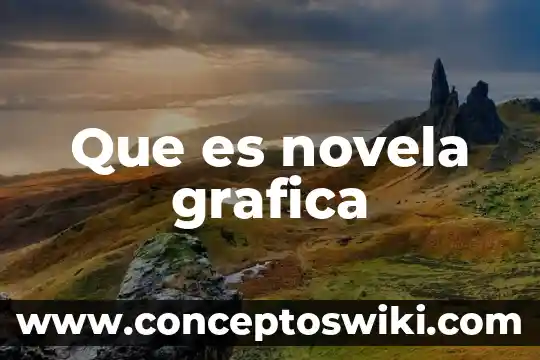 Que es la novela definicion extensa 6 Que es novela grafica