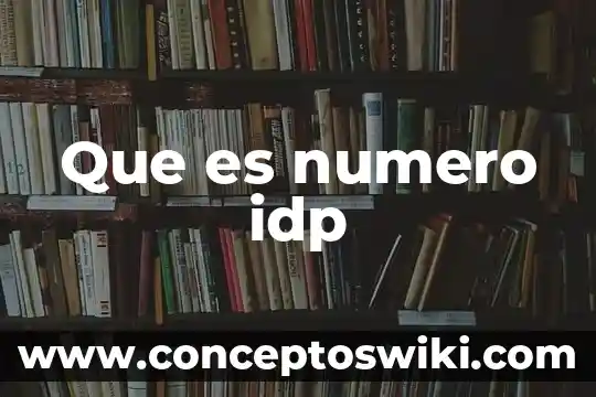 Número de cuenta que es cada número 3 Que es numero idp