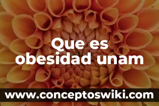 Que es la obesidad infantil en méxico unam 6 Que es obesidad unam