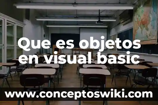 Que es un sistema de representación visual 7 Que es objetos en visual basic