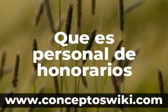 Que es un cheque personal 8 Que es personal de honorarios