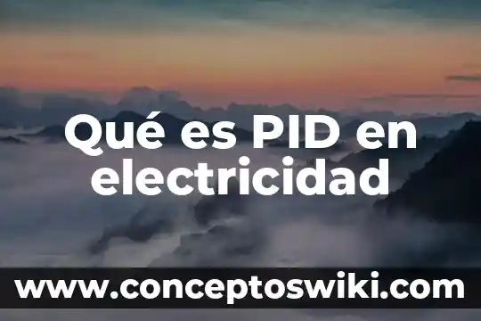 Qué es un esquema de electricidad 5 Qué es PID en electricidad