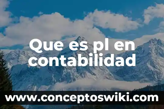 Que es inventarios perpetuos contabilidad 8 Que es pl en contabilidad