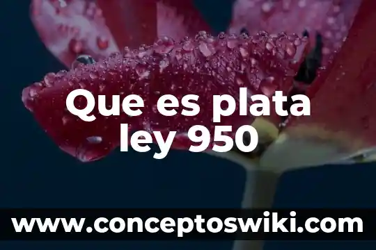 Qué es anton la ley 7 Que es plata ley 950