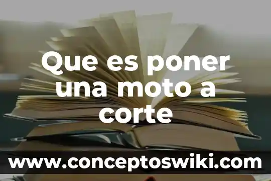 Qué es plotter de corte ventajas y desventajas 7 Que es poner una moto a corte