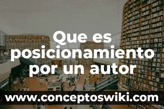 Que es checklist por autor 4 Que es posicionamiento por un autor