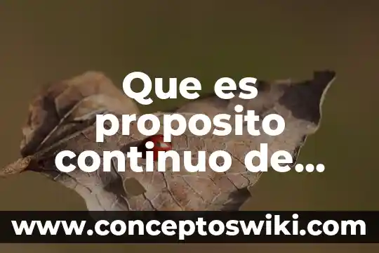 Que es un estudio actual de un producto 3 Que es proposito continuo de estudio
