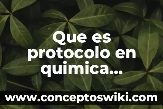 Que es la conductividad quimica analitica 8 Que es protocolo en quimica analitica