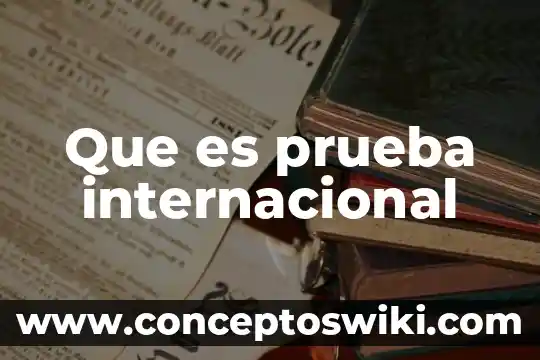 Que es la pastilla que trae la prueba de embarazo 7 Que es prueba internacional