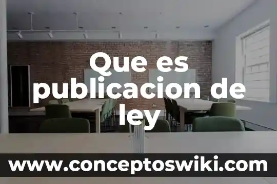 Que es una publicacion electronic 3 Que es publicacion de ley