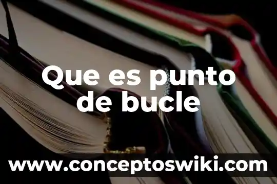 Qué es un bucle en cálculo integral 5 Que es punto de bucle