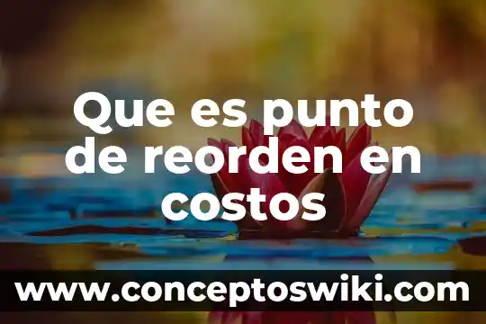 Qué es punto muerto superior de un motor 3 Que es punto de reorden en costos
