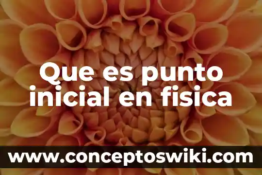 Que es una bandera con un punto toja 3 Que es punto inicial en fisica