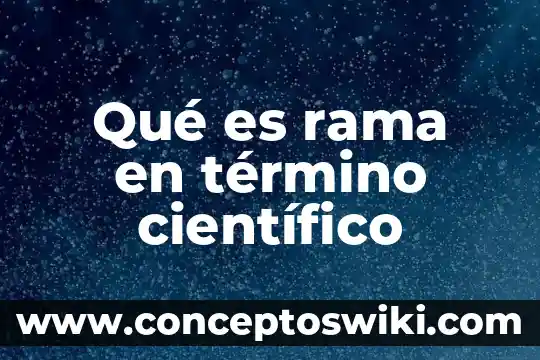 Qué es la calendula nombre científico 3 Qué es rama en término científico