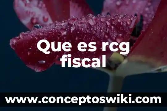 Que es causa del tributo 3 Que es rcg fiscal