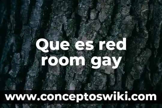 Que es servicio de room service 4 Que es red room gay