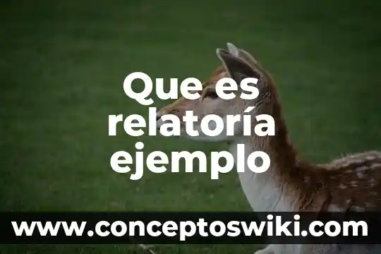 Ejemplo de que es autorregular 3 Que es relatoría ejemplo