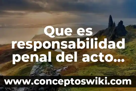 Que es sistema penal oral acusatorio 4 Que es responsabilidad penal del acto médico
