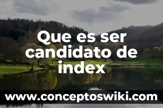 Que es un funtional index base de datos 5 Que es ser candidato de index